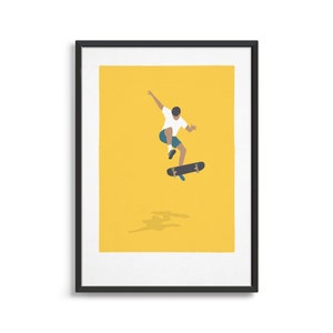 Pôster de skate / Impressão artística de skate minimalista