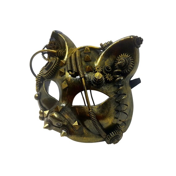 Masque De Masque Steampunk Phantom Masque Masquerade Masque Metallique Chat Renard Mascarade Masque Dames Hommes Terminator