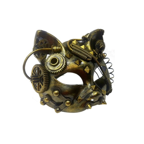 Masque De Masque Steampunk Phantom Masque Masquerade Masque Metallique Chat Renard Mascarade Masque Dames Hommes Terminator