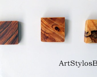 Mini wooden magnet for fridge, handmade magnet, magnetic craft creation