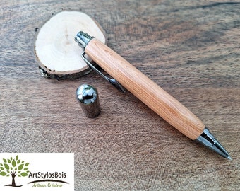 Stylo Roller en bois, plusieurs essences, certificat d'authenticité et de garantie de 12 mois