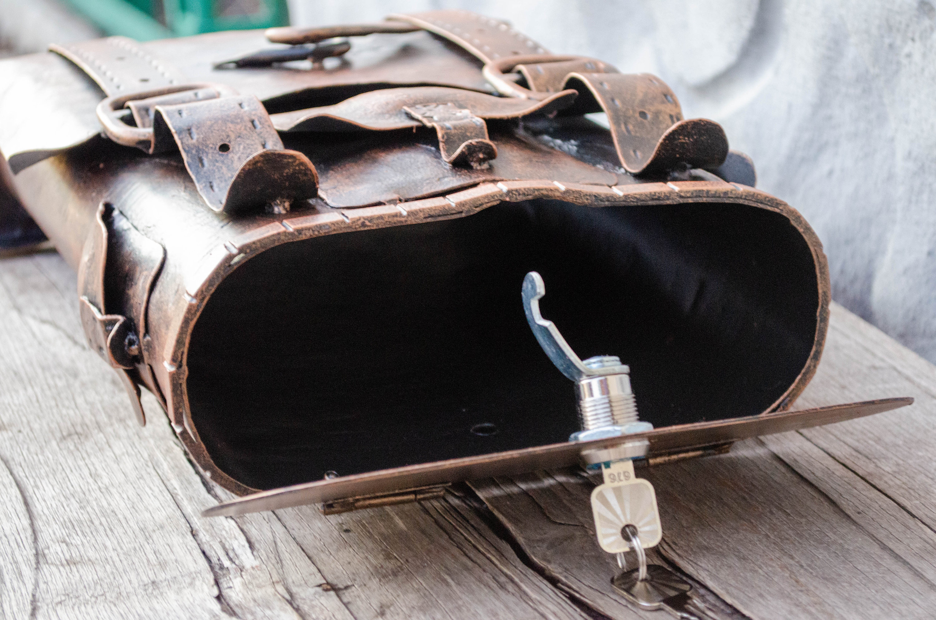 Wrought Iron Mailbox in Sight of a Backpack - Etsy