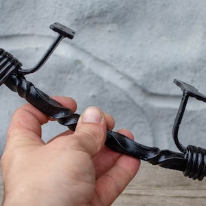 Door handle, barn door handle. Wrought iron handle
