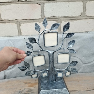 Wrought iron plaque on the family tree, Custom Photo Frame, Photo Gift
