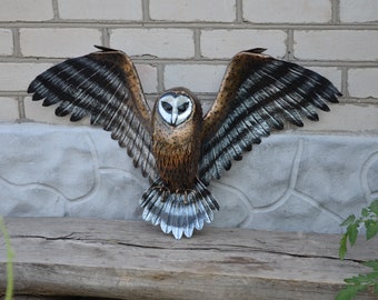 Forged sculpture, forged owl,an exclusive gift