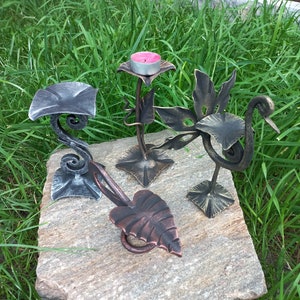 Metal medieval candle holder