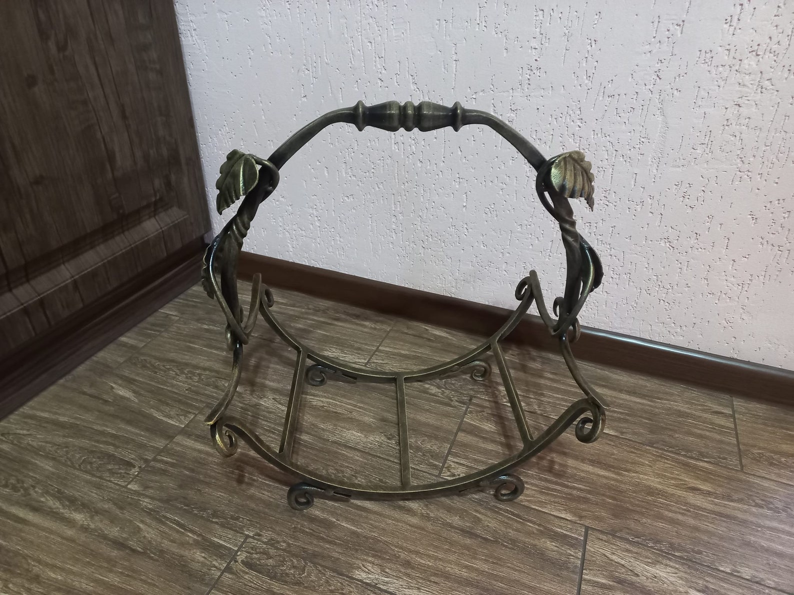 Forged Fireplace Tools Set 4 Pieces Fireplace Poker Fireplace Tongs Shovel Broom Hand Forged - View #6