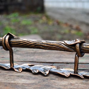 Door handle, wrought iron handle