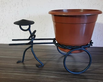 wrought iron flower holder