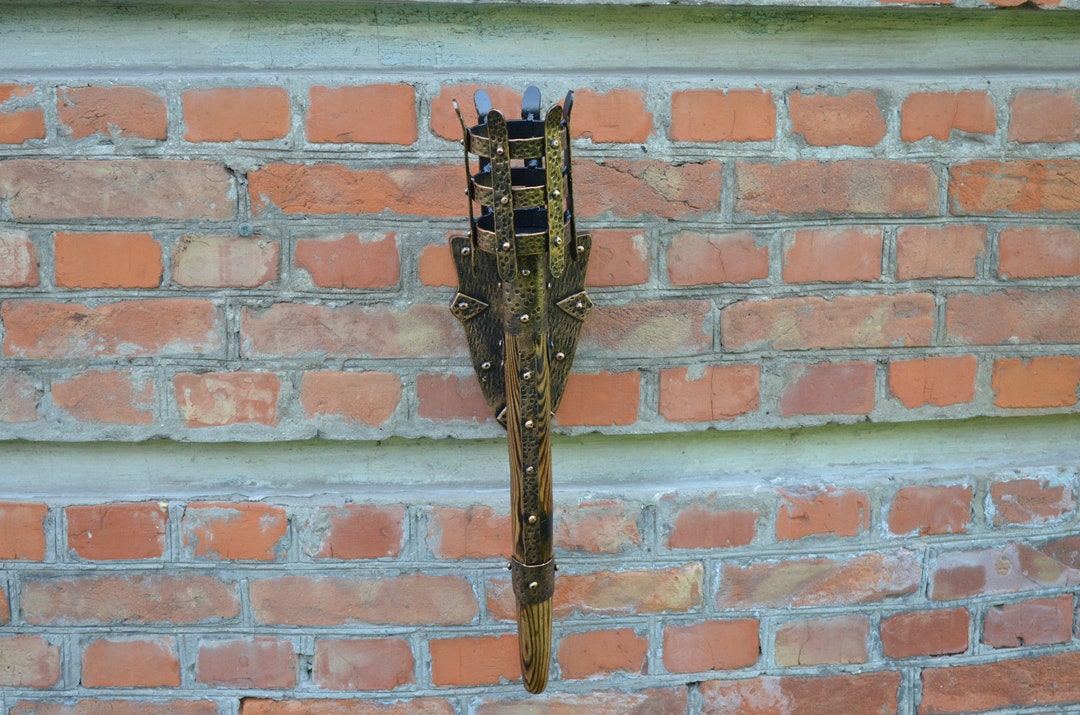 Viking Style Lamp, Forged Torch - Etsy