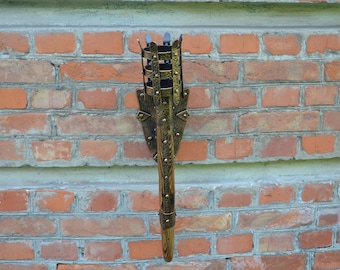 Viking Style Lamp, forged torch