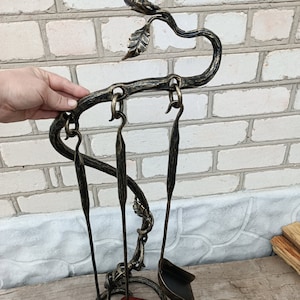 Set Fireplace tools,  handmade