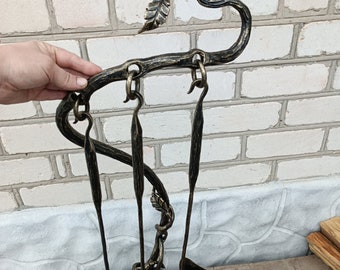 Set Fireplace tools,  handmade