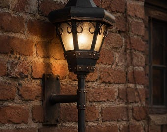 A large carriage lantern in medieval style