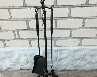 Set Fireplace tools,  handmade