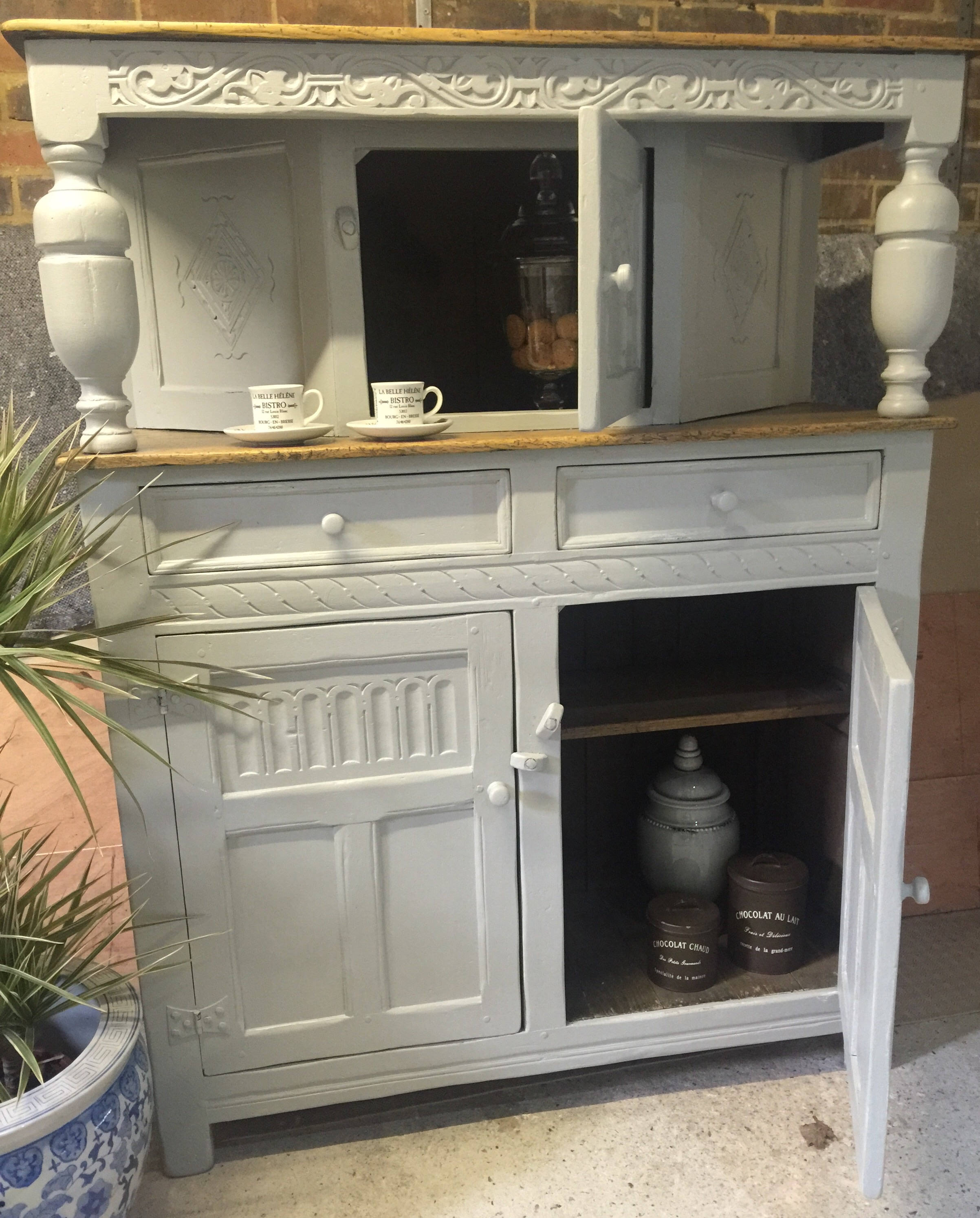 AHORA VENDIDO Cupboard de madera de roble maciza antigua Etsy España