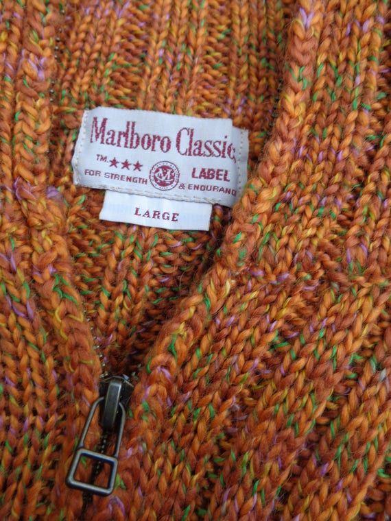 MARLBORO CLASSIC Sweater Vintage, Vintage Cardiga