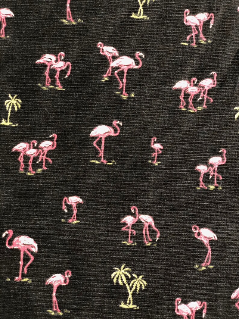 Pink Flamingo Fabric By The Yard Waverly Sun N Shade Made in | Etsy