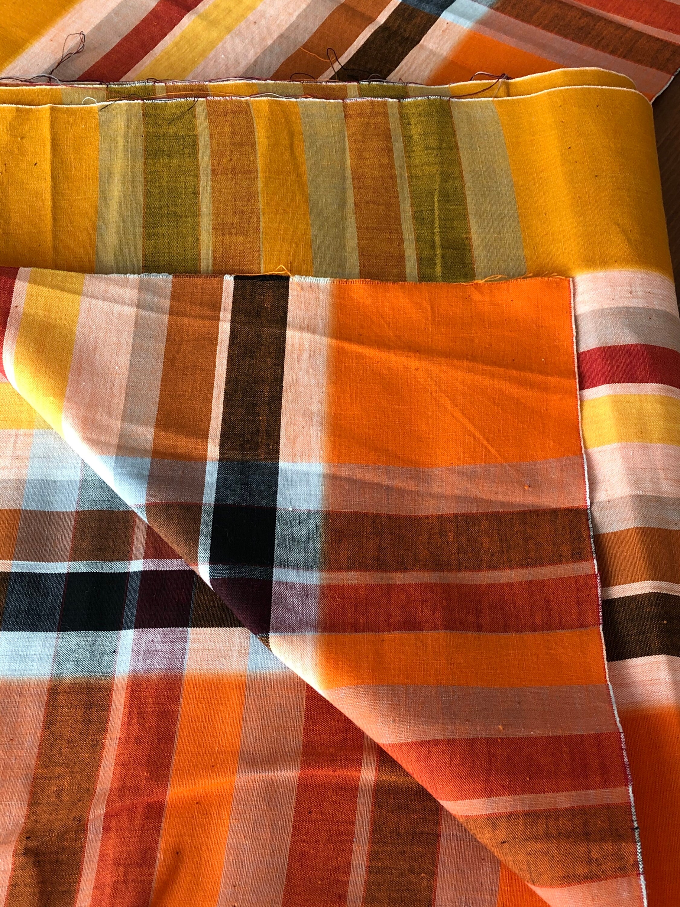 Runner Tablecloth By the Yard Woven Stripe & Plaid Buffet Etsy