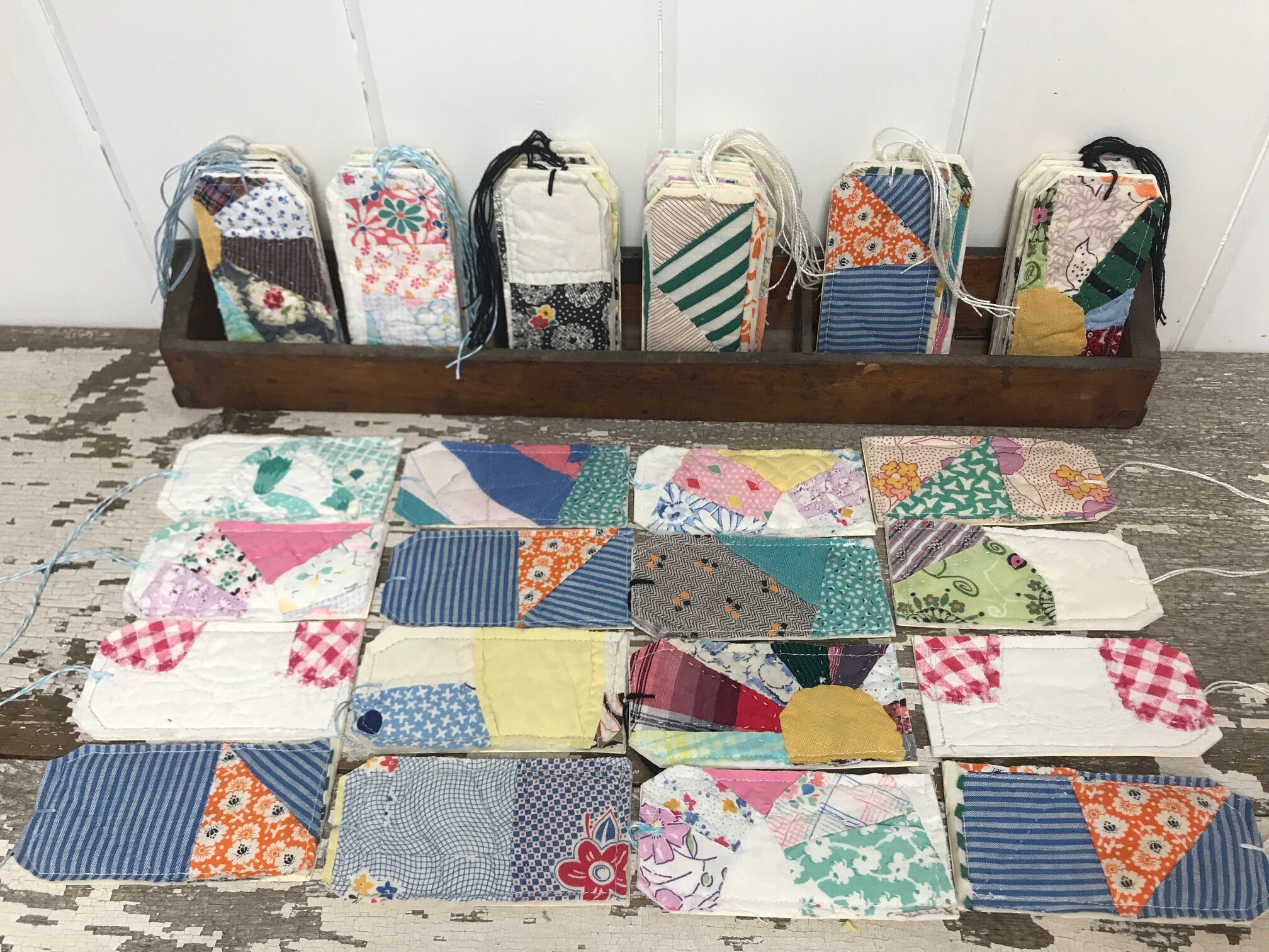 Vintage Quilt Gift Tags Set of 5 Cutter Quilt Gift Tags Etsy