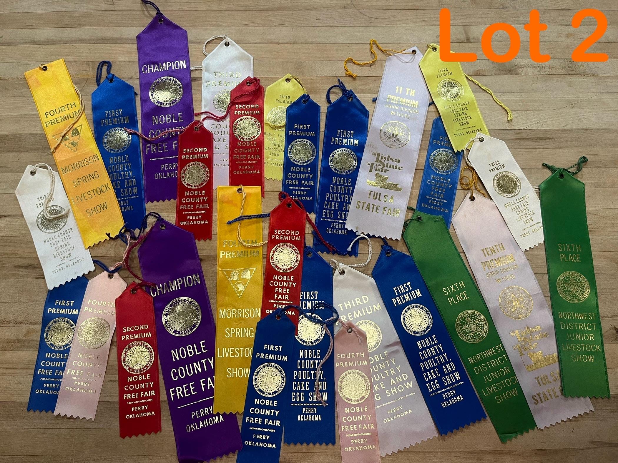Vintage State Fair Ribbons: 1980s Ephemera, Scrapbooking Supplies - Etsy