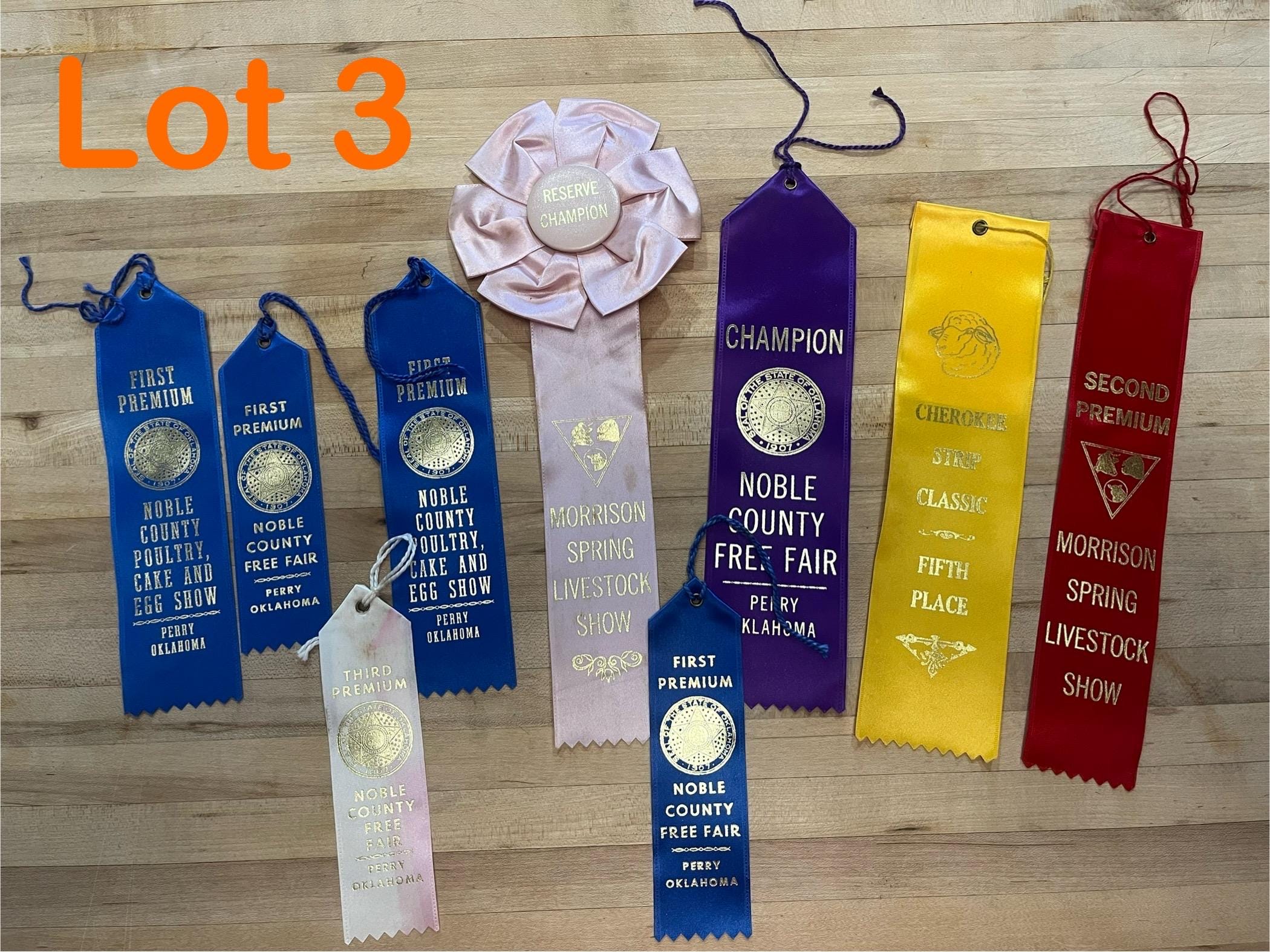 Vintage State Fair Ribbons: 1980s Ephemera, Scrapbooking Supplies - Etsy