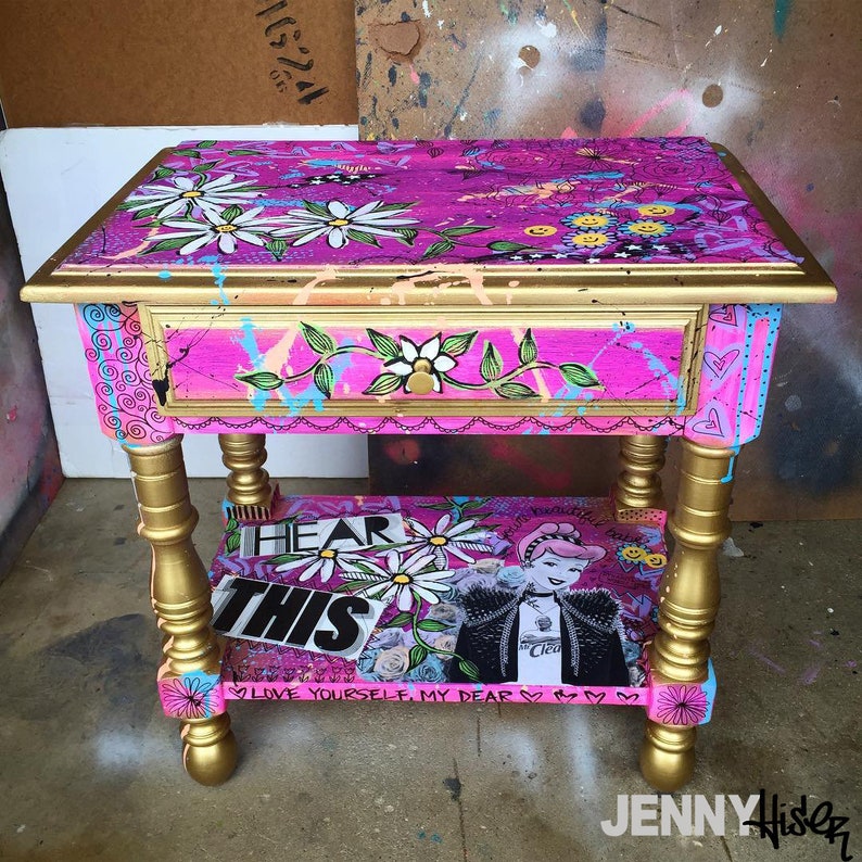 Cinderella Nightstand Dresser Side Table Furniture Disney Princess