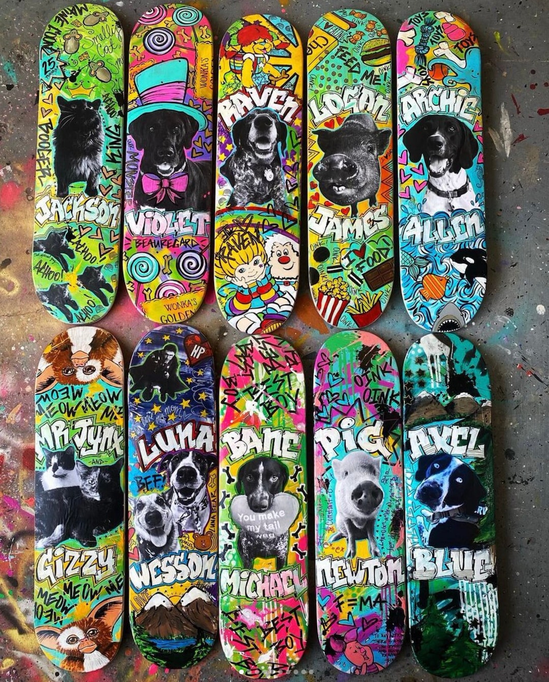 CUSTOM Skate Deck, Skate Deck Portrait, Skate Deck Art, Custom Portrait — free download