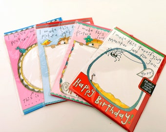 Children's Drawing Birthday Cards