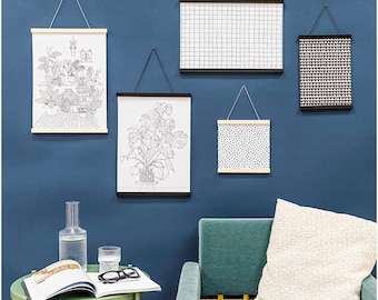 Porta carteles magnético de madera