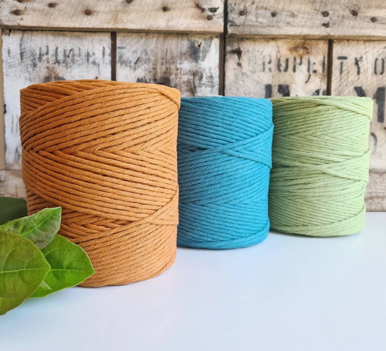 Coloured Macrame Cord Single Twist 4mm 1kg Etsy