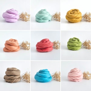 50g of Extra Fine Merino Wool Tops/Wool Roving || DHG Italy