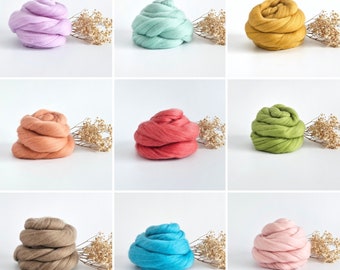 50g of Extra Fine Merino Wool Tops/Wool Roving || DHG Italy