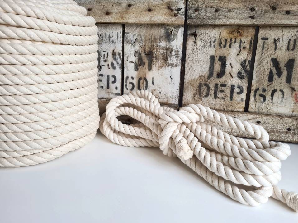 BIG XL Cotton Macrame Rope - 20mm thick