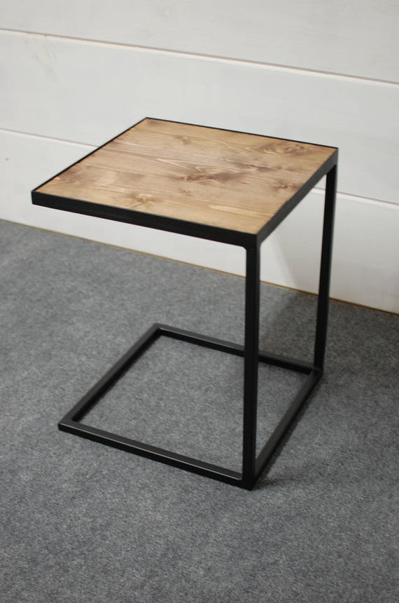 C Table Wood Side End Living