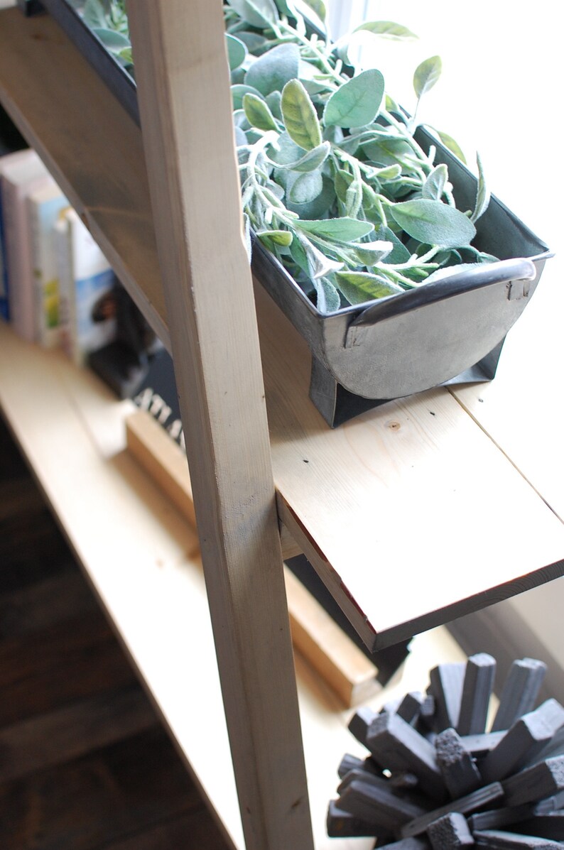 Wood A Frame Bookshelf Wood Bookshelf Wood Bookcase A Etsy