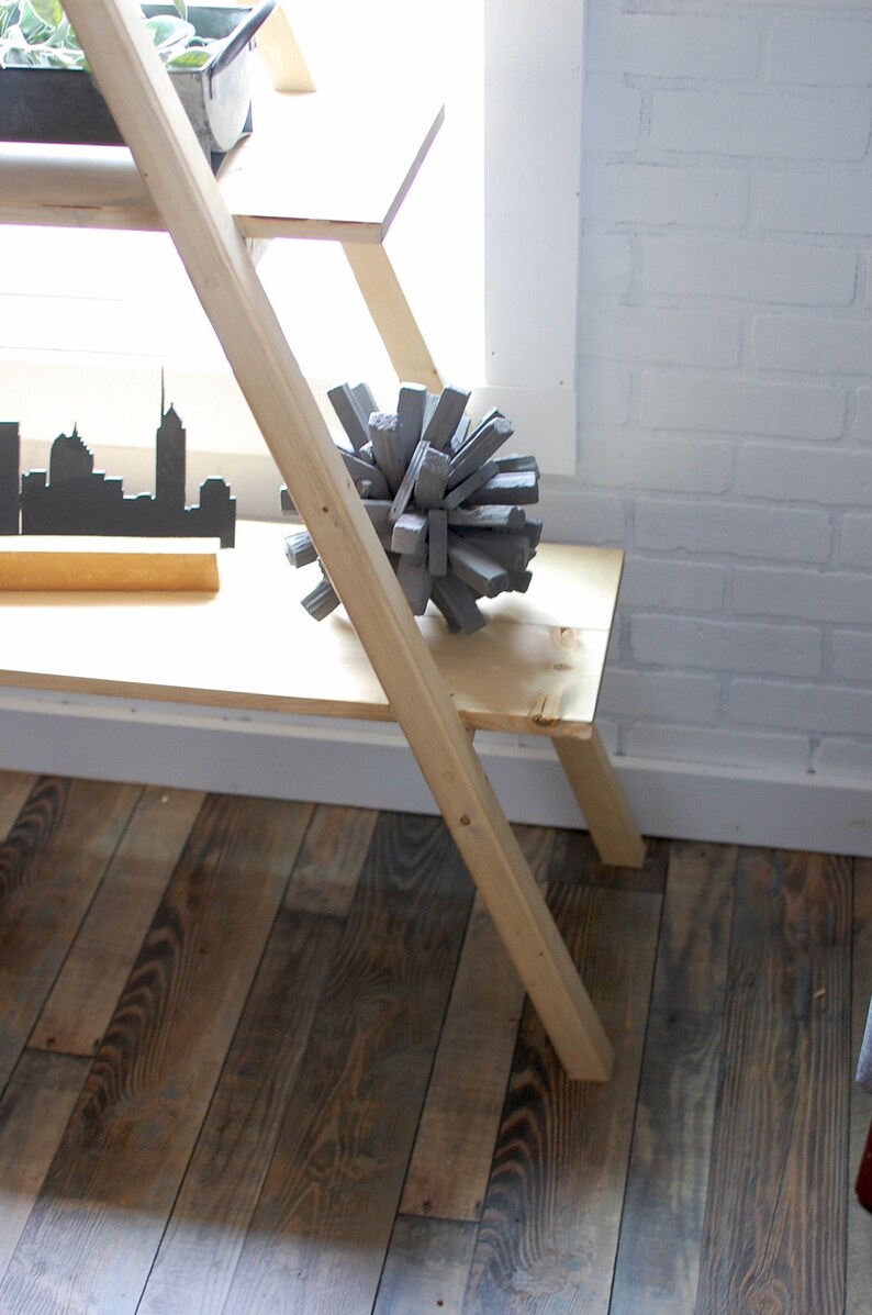 Wood A Frame Bookshelf Wood Bookshelf Wood Bookcase A Etsy