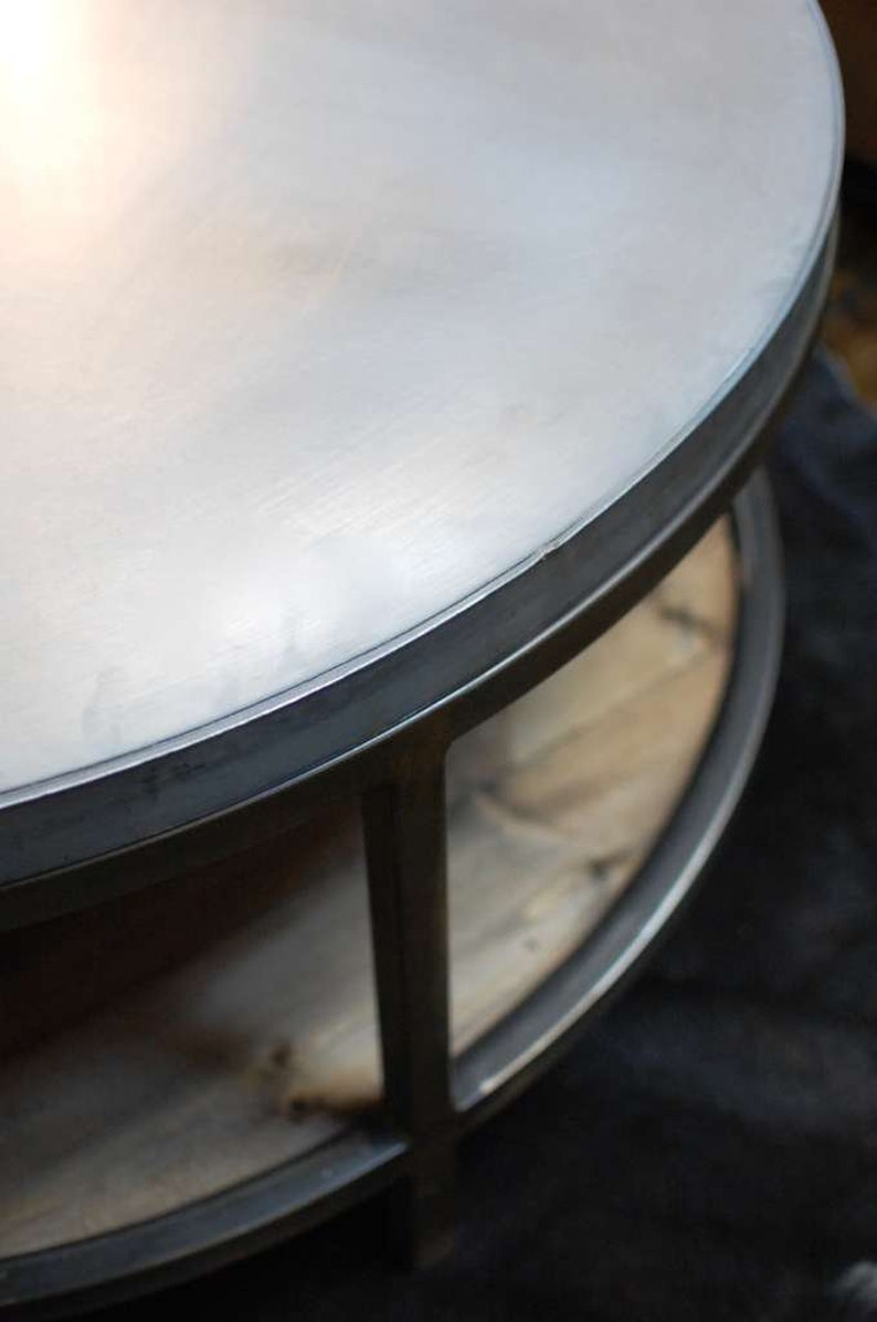 Zinc Top Zinc Table Top Outdoor Table Industrial Zinc Table Etsy