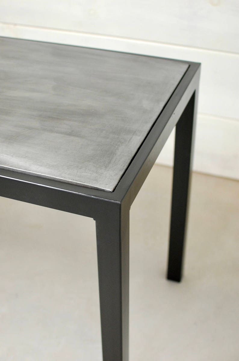 Zinc Top Dining Table Outdoor Table Industrial Zinc Dining Etsy