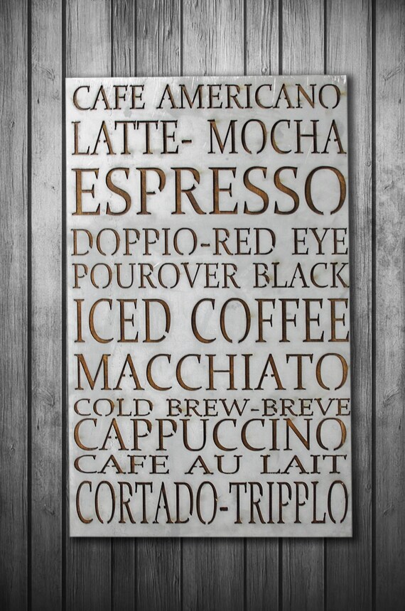 Coffee Sign Coffee Decor Wall Decor Metal Sign Coffee Bar Etsy