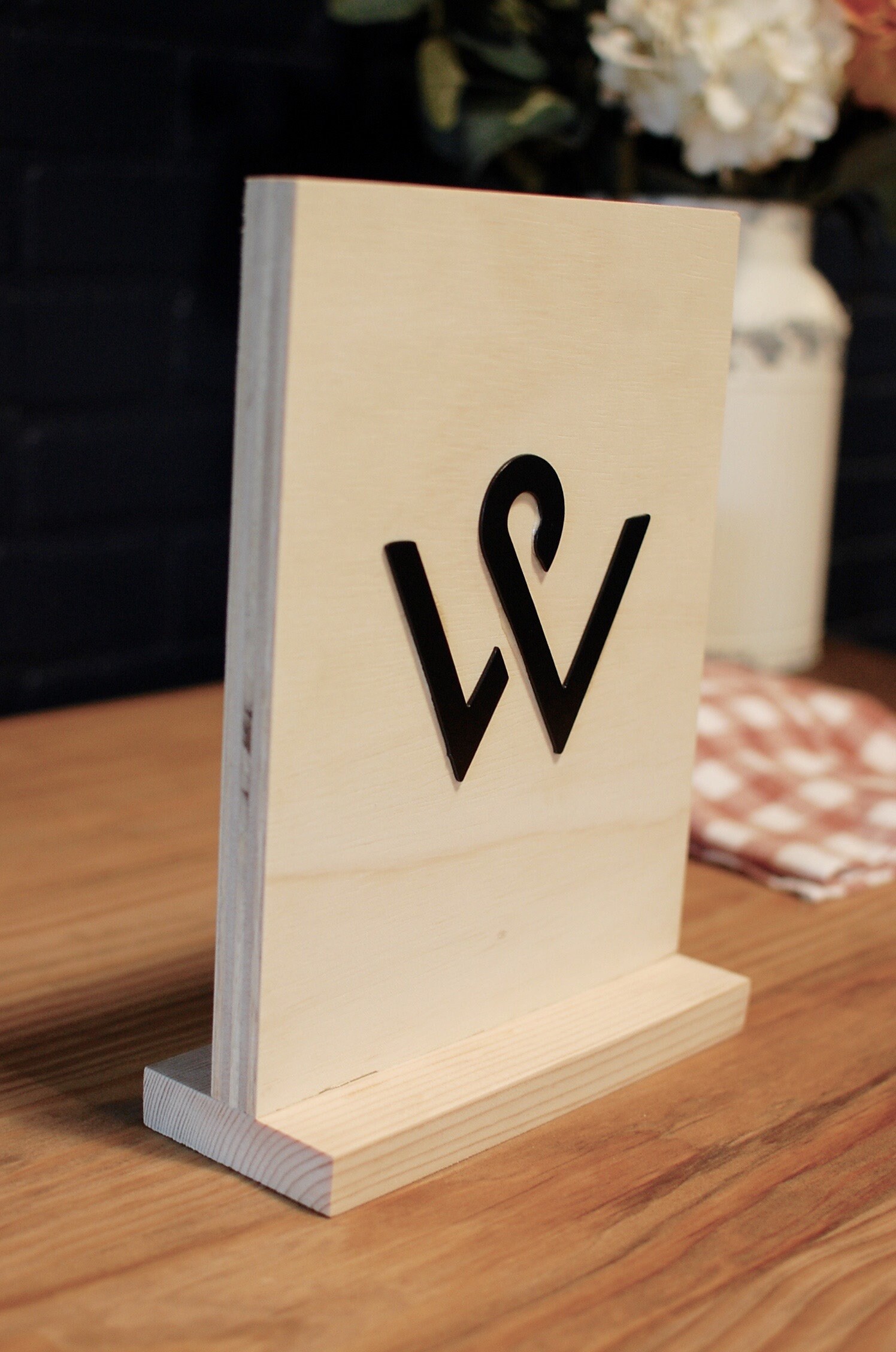 Tabletop Signs Wood Table Signs Restaurant Signs Shop Etsy