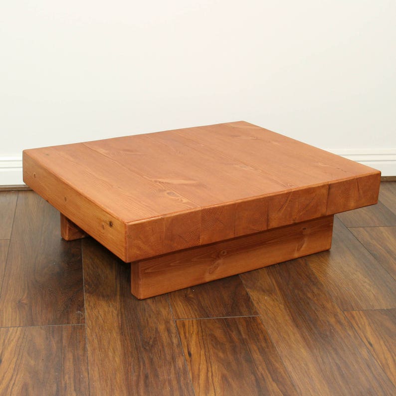 Small Chunky Bespoke Handcrafted Coffee Table