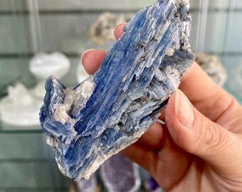 Raw Kyanite Crystal | Natural Unpolished Stone for Energy Alignment, Chakra Healing, Meditation