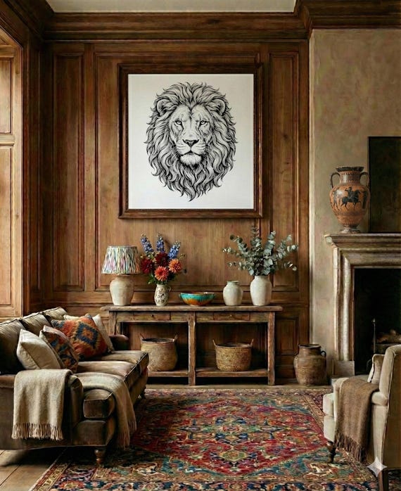 Premium Lion Head SVG PNG DXF | Ultra High-quality Lion Face Laser