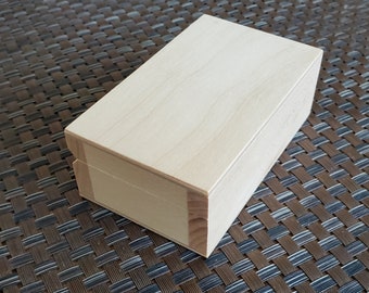 Unfinished Wooden Box, Unpainted Wooden Box, Wooden Storage Box, Wooden jewelery box, Decoupage box
