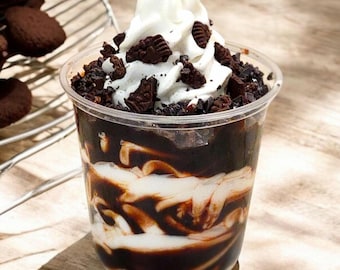 Zero calorie faux hot fudge sundae