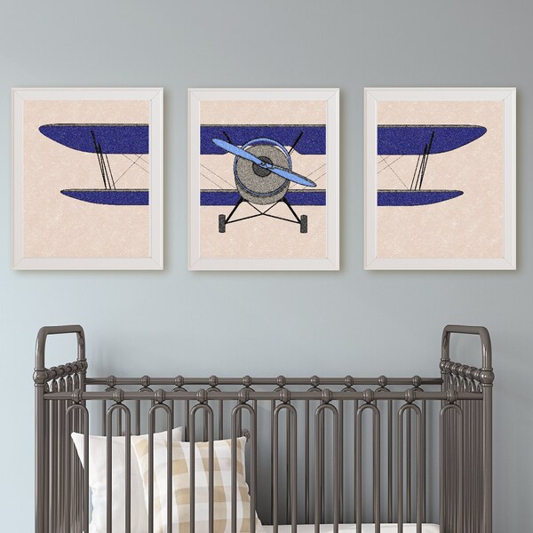Airplane Nursery Decor Etsy