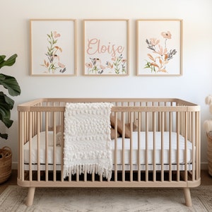 Wildflower Nursery Art - Hand Painted Floral Print