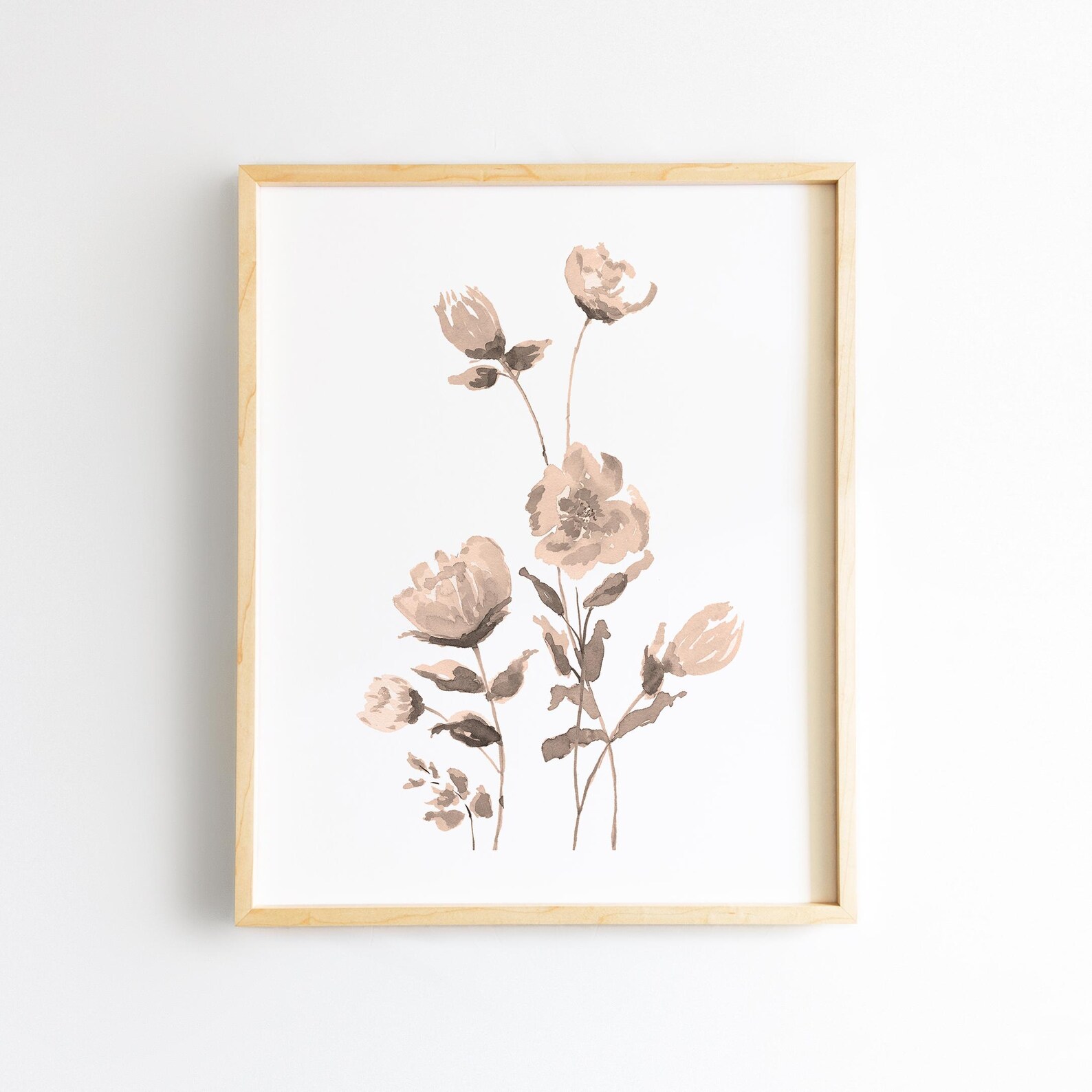 Baby Girl Nursery Wall Decor - Floral Nursery Print - Vintage Floral ...