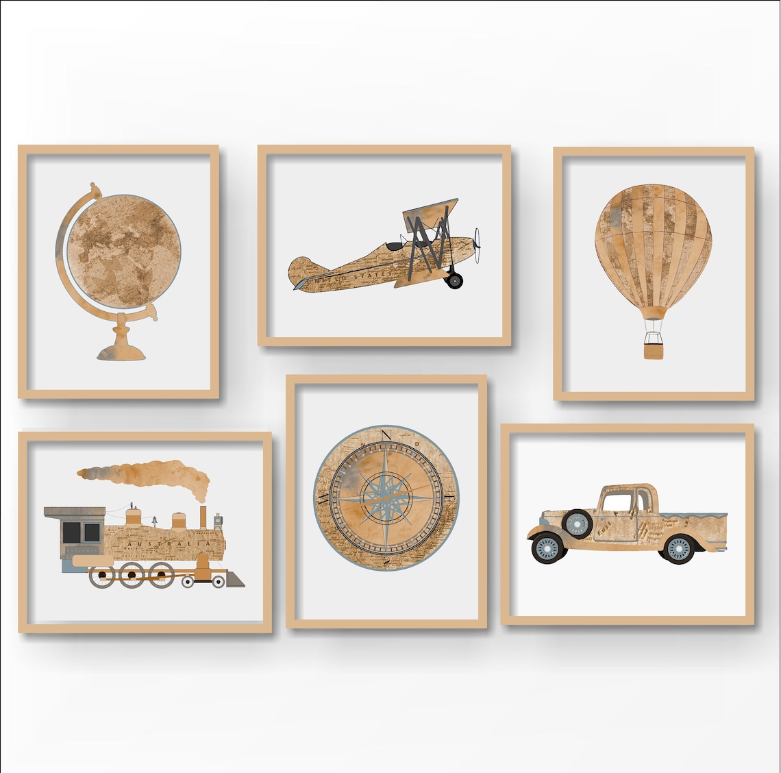 Travel Nursery Print Adventure Nursery Explorer Map Print - Etsy